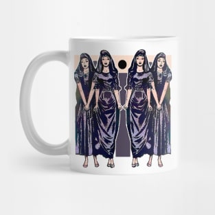 Four fearless sisters, grieving women strong and determined. Mug